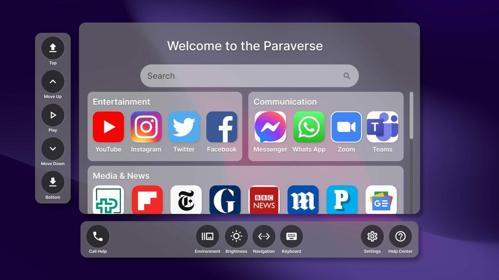 paraverse_homescreen